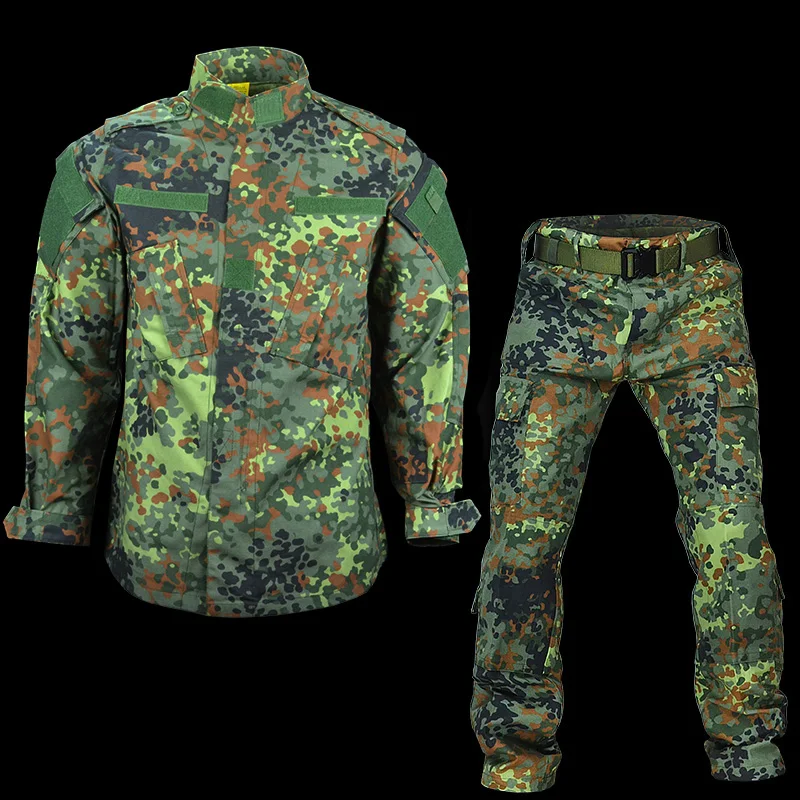 Conjunto de pantalones y chaqueta de traje de campo ACU de uniforme de entrenamiento de jungla alemán Spot - imagen 3