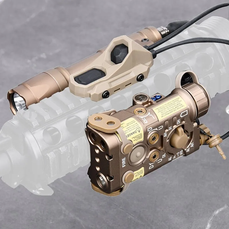 Wadsn L3 NGAL Full Metal rojo verde azul punto IR puntero tácticas M300A linterna estroboscópica luz LED blanca UNAxon Mod botón interruptor - imagen 5