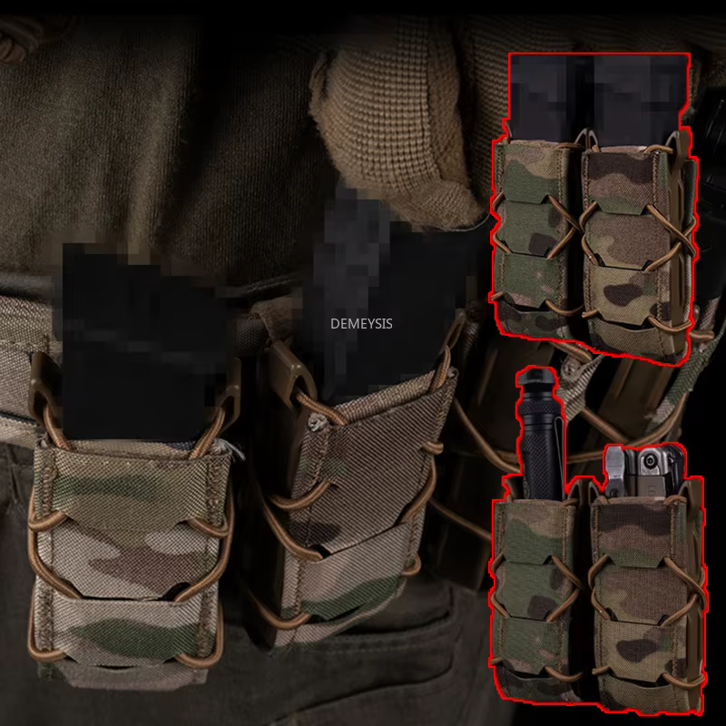 Portacargadores Táctico Doble Molle 9mm - imagen 2