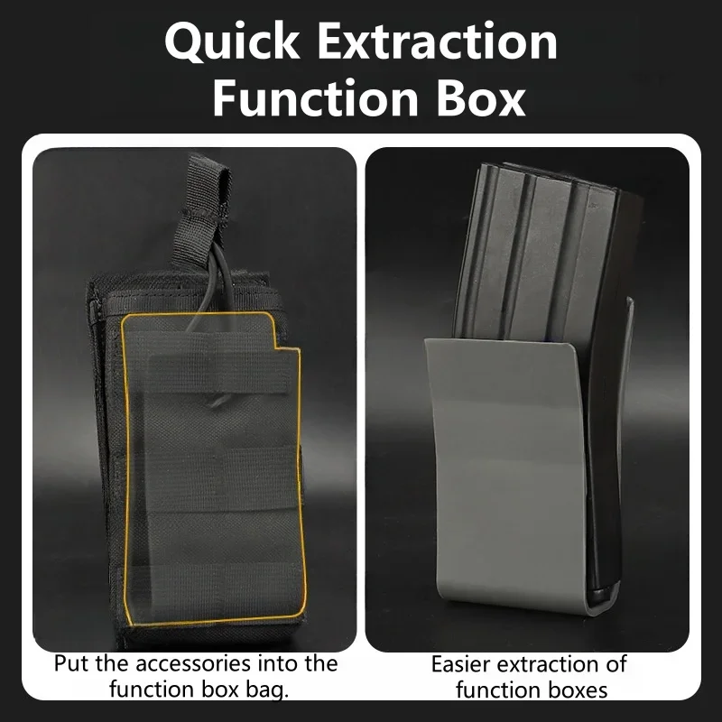 Accesorios de soportes de bolsillo MAG con diseño curvo, fijos y extraíbles, compatibles con material de nailon 5.56/7.62 - imagen 5