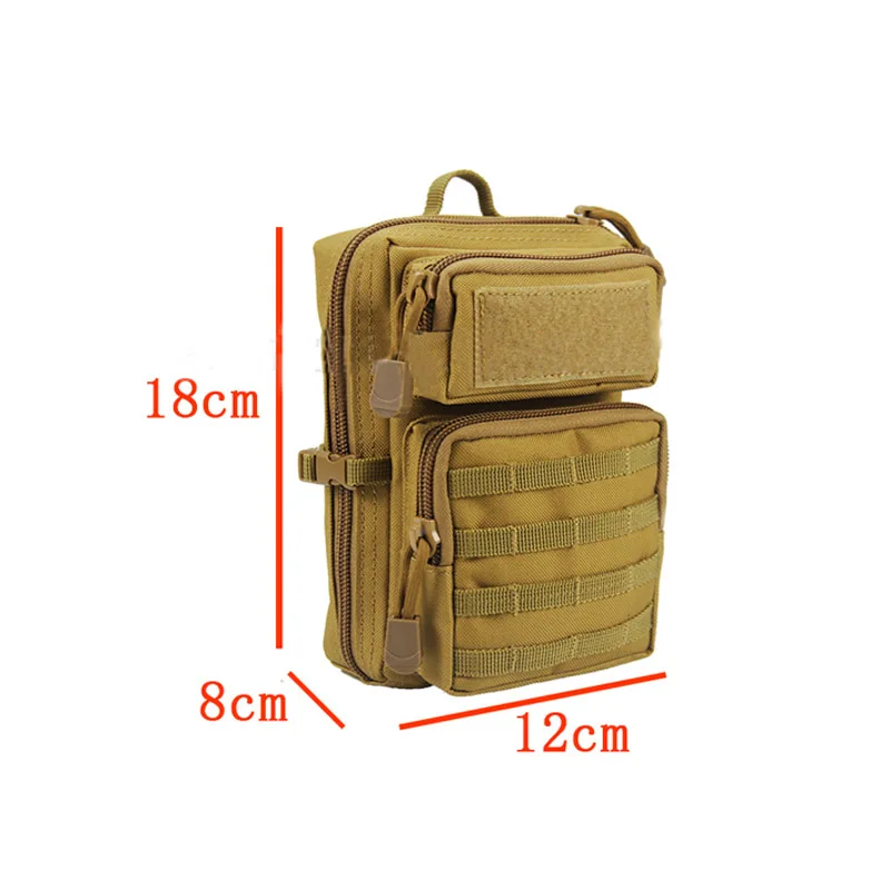 Bolsa táctica multifunción, riñonera militar Molle, monedero, funda para teléfono, Camping, senderismo, caza - imagen 2