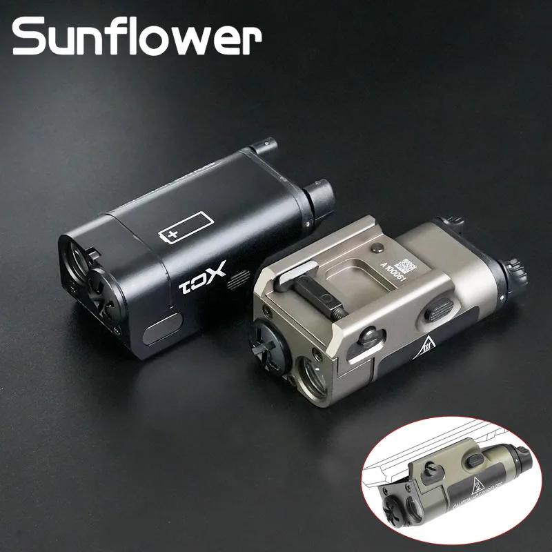 Armas tácticas SF XC1 linterna LED Metal Mini linterna de explorador constante/momenentaria G17 G18 G19 luz de caza Airsoft para riel de 20mm - imagen 3