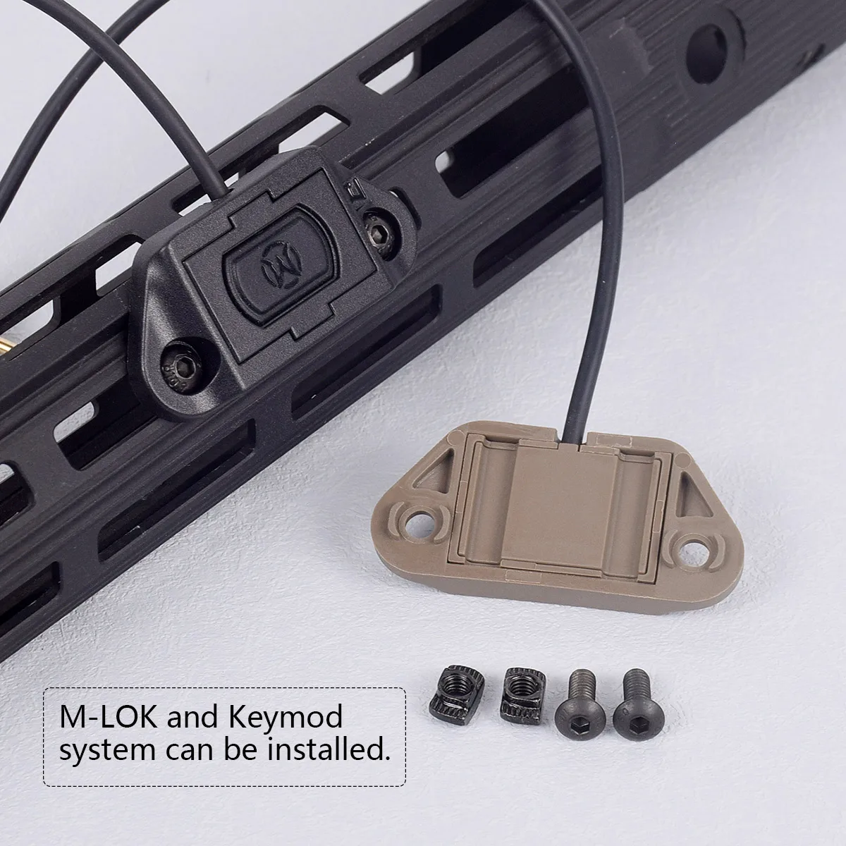 ModButton Lite interruptor de presión táctico remoto Picatinny y M-LOK - imagen 2