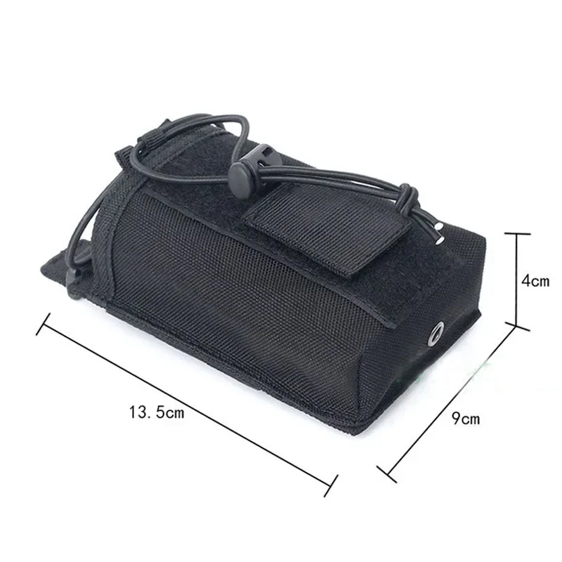 Chaleco táctico CS para exteriores, bolsa Molle para Radio, intercomunicador pequeño, bolsa para Walkie Talkie, bolsa de cintura para teléfono móvil - imagen 2