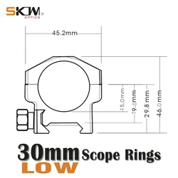 Skwoptics anillo Picatinny 30mm – Montaje bajo mire telescopique