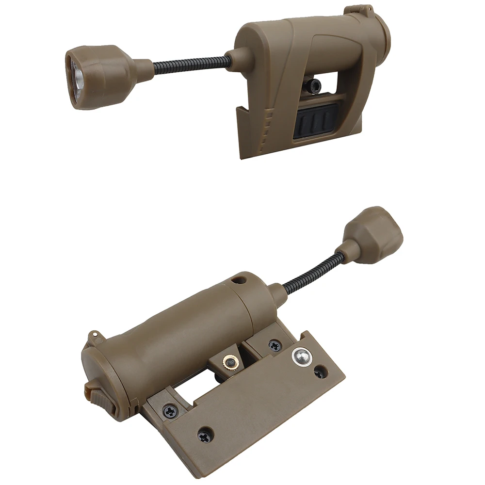 Nuevo casco táctico CS para exteriores, carga de luz, 4 modos, lámpara láser IR verde y roja para casco, linterna Airsoft de caza con ahorro de energía - imagen 4