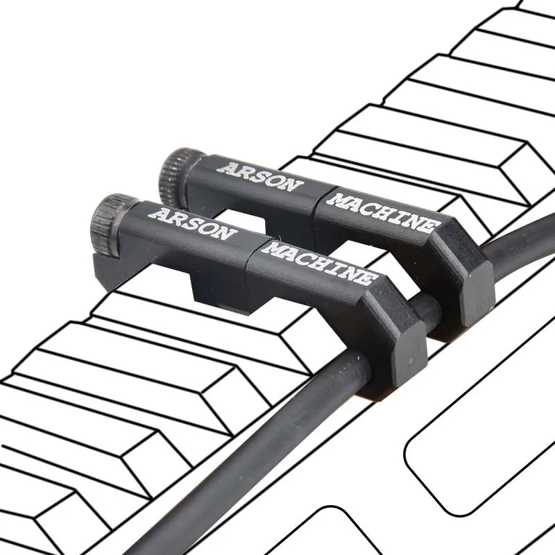 Sistema de guía de Cable Tactical CNC, gestión de cables, máquina de arado para riel MLOK KEYMOD SF M600 M300, interruptor de linterna de caza, 20mm - imagen 2