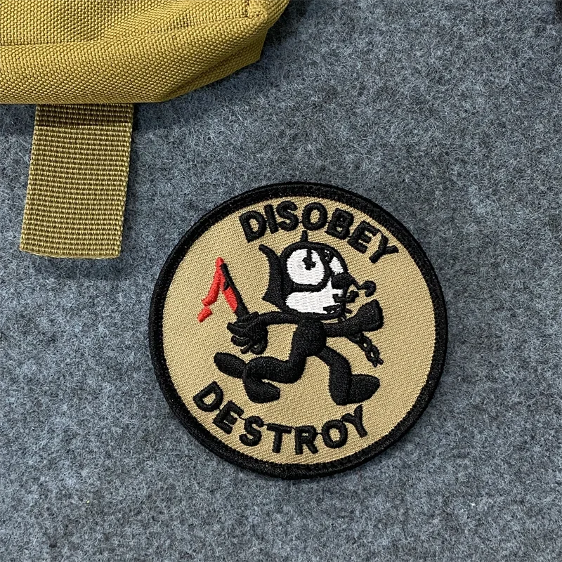 Parches bordados interesantes para ropa, insignias de moral táctica militar, gancho y lazo, apliques de brazalete para mochila - imagen 4