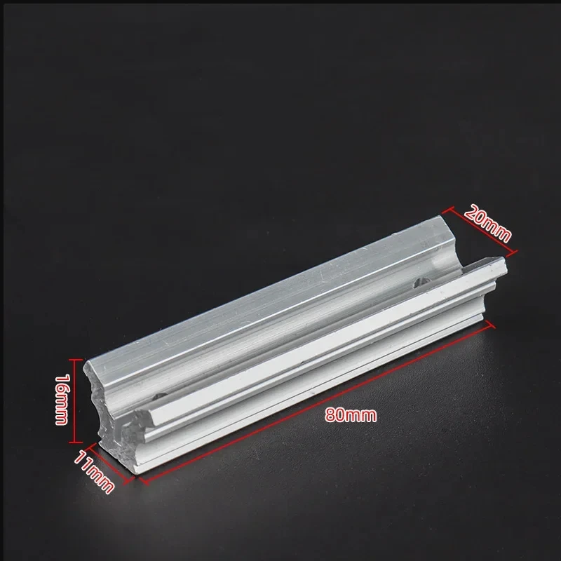 Base de puntería de Metal con espaciado de orificios de 6CM, ranura para tarjeta, Base de puntería láser de doble propósito, accesorios de tirachinas telescópicos de varilla larga para exteriores - imagen 2