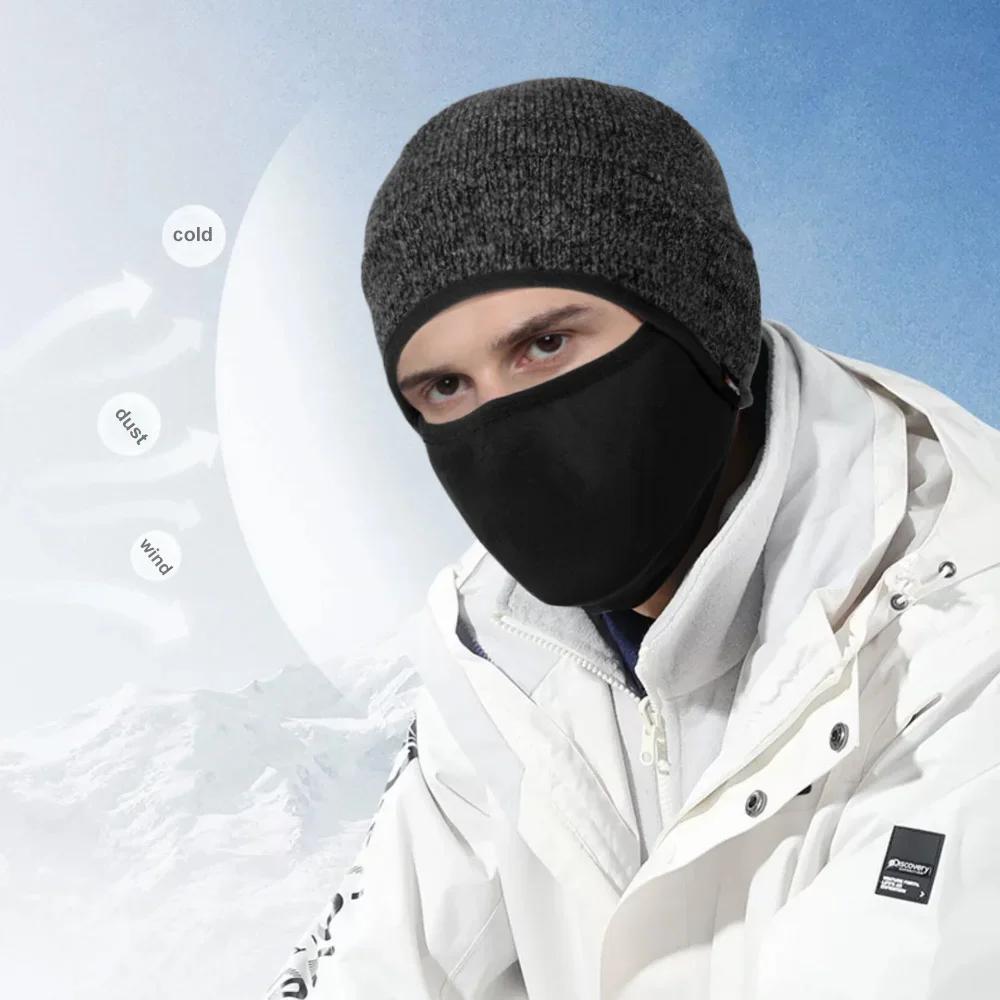 Gorro térmico de invierno a prueba de viento para ciclismo, máscara facial, Bandana para hombres y mujeres, esquí al aire libre, senderismo, Camping, deporte, correr, casco, forro - imagen 2