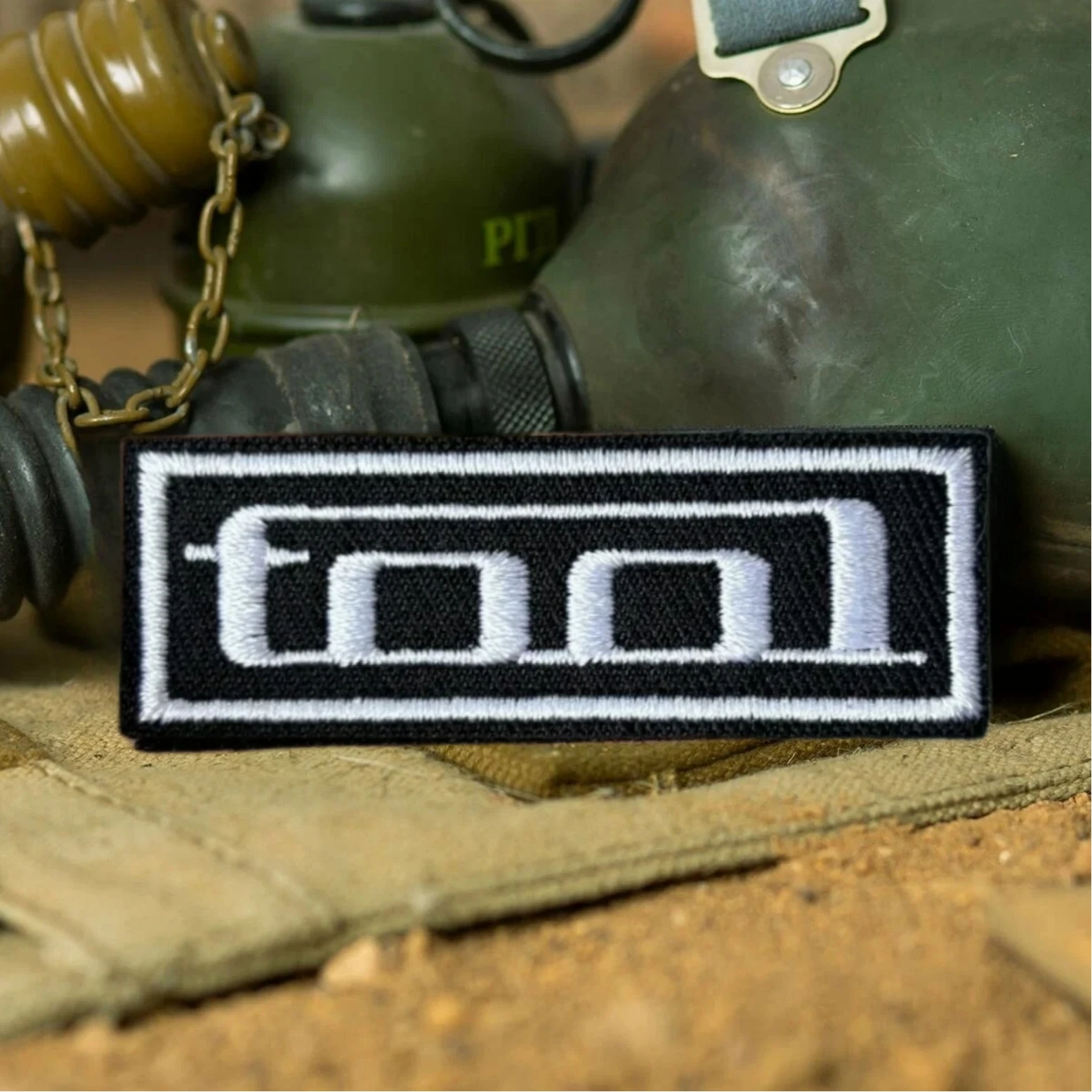 Mini parche "TOOL", herramienta de insignia de moral táctica, parches de gancho y bucle bordados para ropa, pegatinas decorativas para mochila militar - imagen 5
