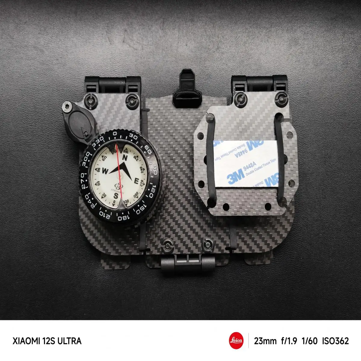 Chaleco táctico ajustable MOLLE, módulo de soporte para teléfono móvil, brújula, placa fija Gps, soporte de placa de navegación de fibra de carbono - imagen 2