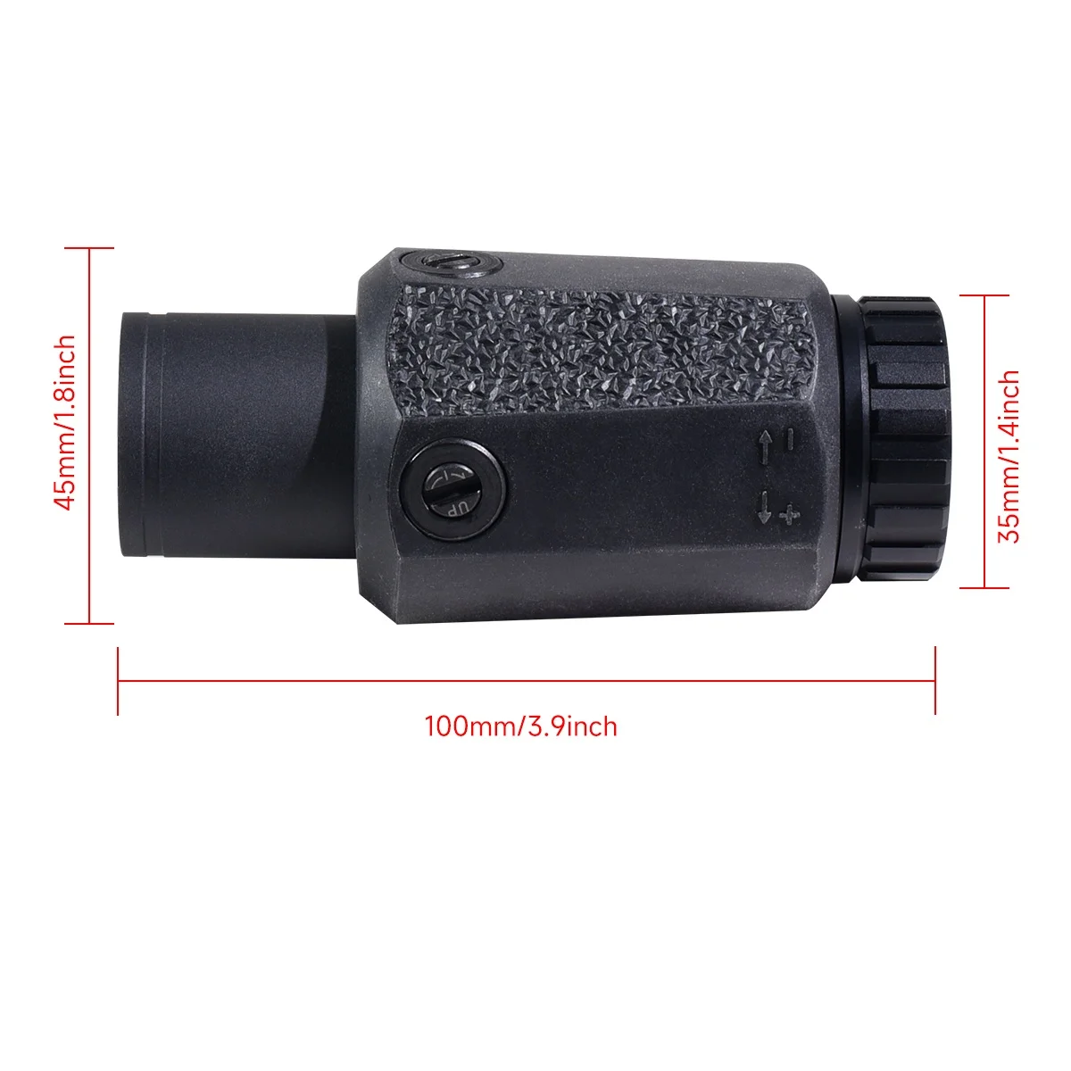 Lupa 3X-C para caza táctica, alcance Airsoft, accesorios combinados de punto rojo, colimador óptico de francotirador con marcas completas - imagen 2