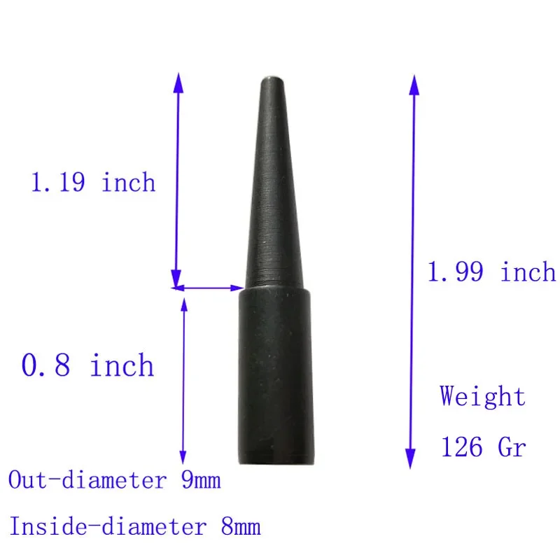 Punta de flecha de tiro con arco, punta ancha para OD 8/8, 5/9mm, eje de flecha, práctica de tiro con arco, 6/12/24 Uds. - imagen 2