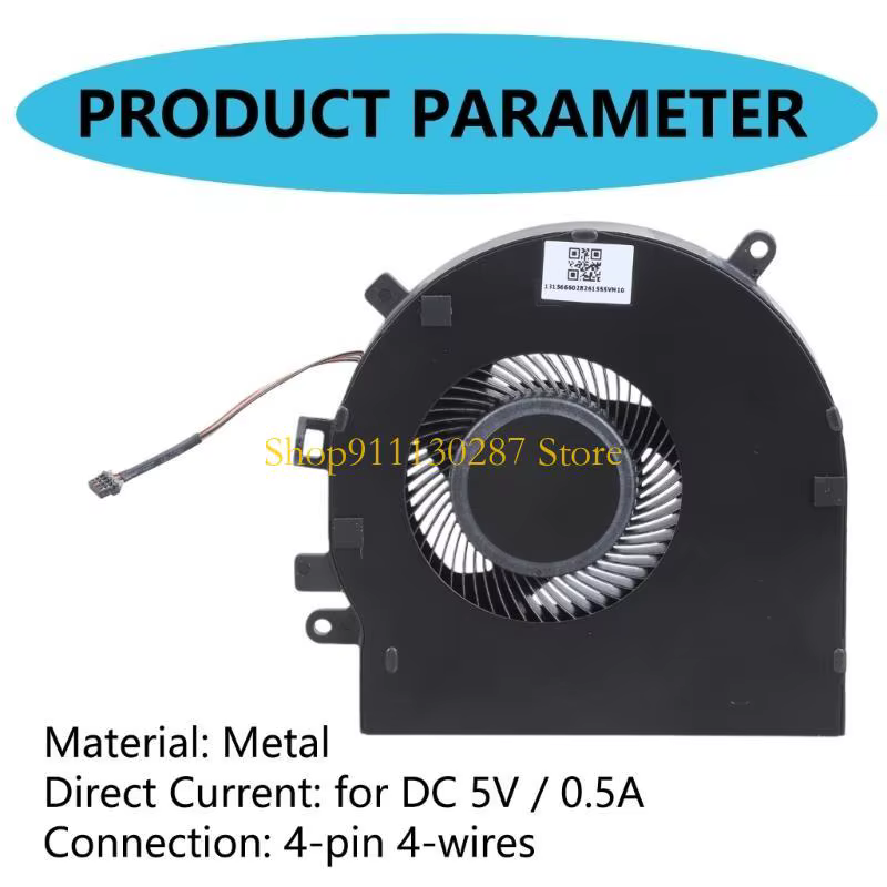 J1HC Ventilador enfriador CPU compatible con diversos modelos DC5V - imagen 5