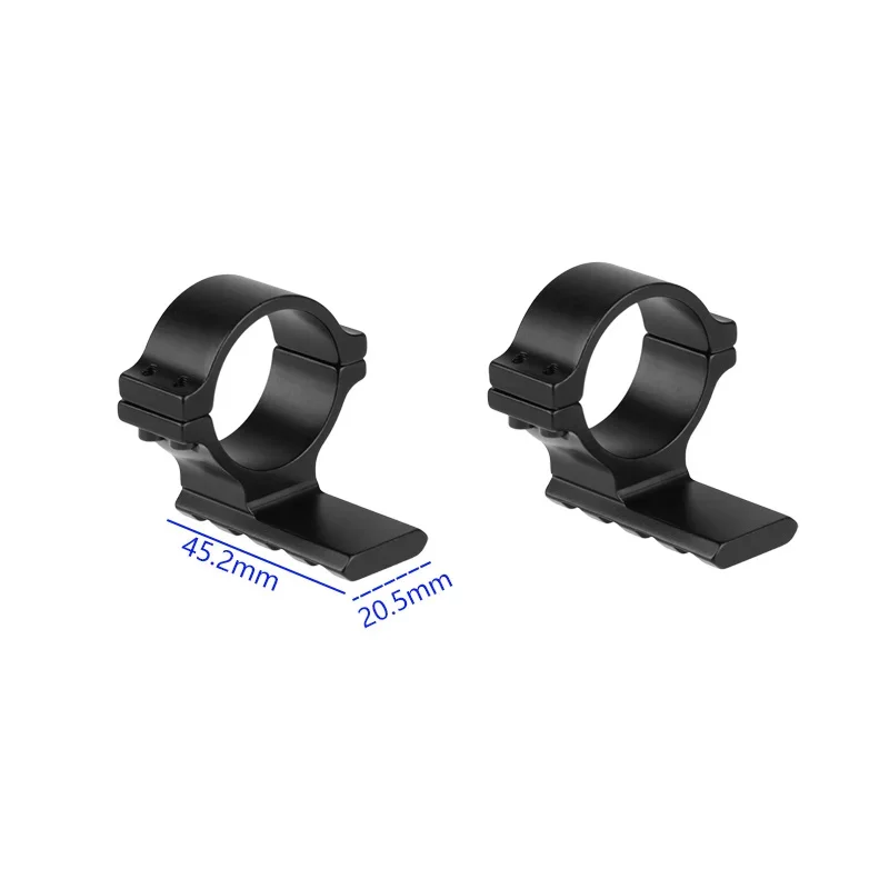 Accesorios para pistola de juguete, anillo de alcance óptico, montaje adaptador de 25,4mm y 30mm de diámetro con riel de 20mm para linterna, herramienta de caza láser de punto rojo - imagen 4