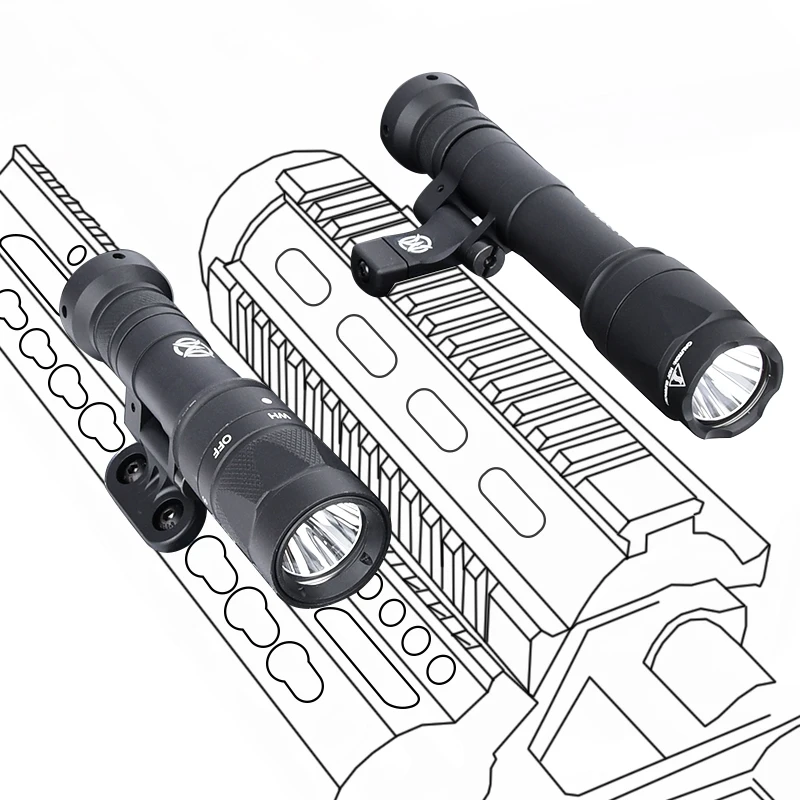 Wadsn-linterna estroboscópica táctica M640C, M640U, M640W, M340W, Airsoft, M300B, M600C, luz de explorador de caza de Metal para Mlok Keymod, carril de 20mm - imagen 3