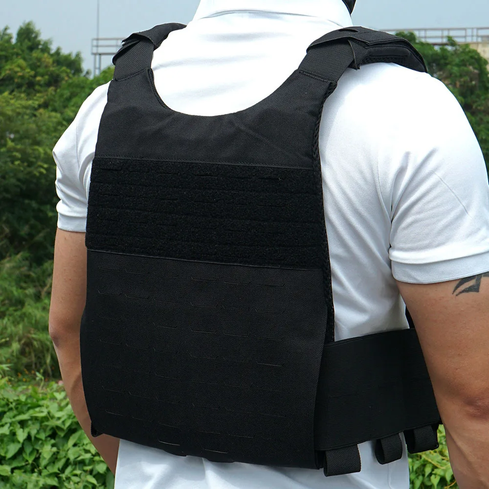 Chaleco antibalas Molle de seguridad táctico, portador de placa suave de liberación rápida, ligero, para exteriores, nivel Real NIJ IIIA.44mag - imagen 4