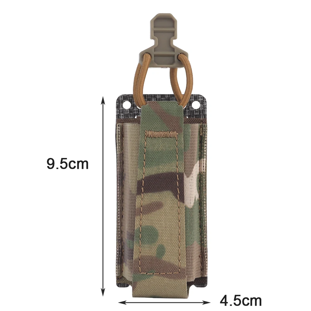 Bolsa elástica Tatical para pistola de un solo cargador, 9mm, MOLLE GLOCK MAG, Kit de cordón de choque, cinturón de retención, estilo Ferro de caza - imagen 2