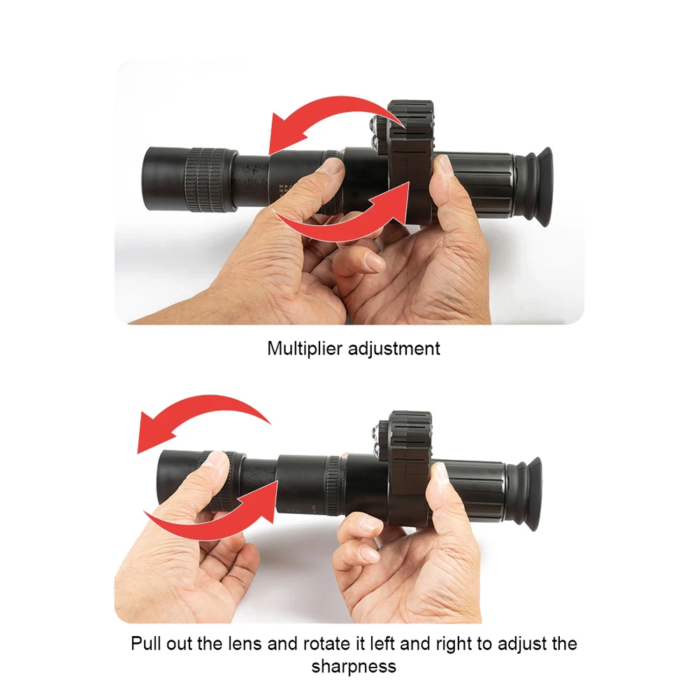 Instrumento de visión nocturna para caza, cursor cruzado de 500M, telescopio de búsqueda HD infrarrojo, uso diurno y nocturno, equipo de caza - imagen 5