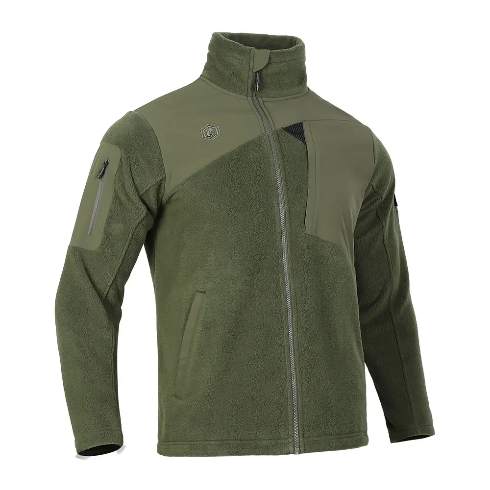 Emersongear-Chaqueta polar con etiqueta azul "Pigmy Owl", abrigo cálido para el viento, cómodo y duradero, para acampar, senderismo, deportes de caza al aire libre - imagen 2