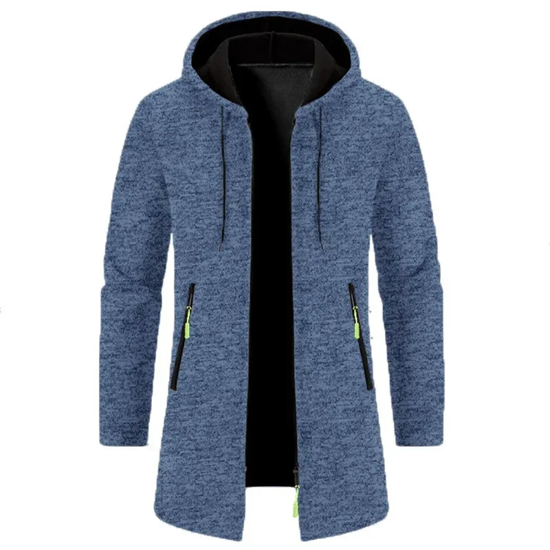 Sudadera con capucha y cremallera sobredimensionada negra hombre - imagen 4