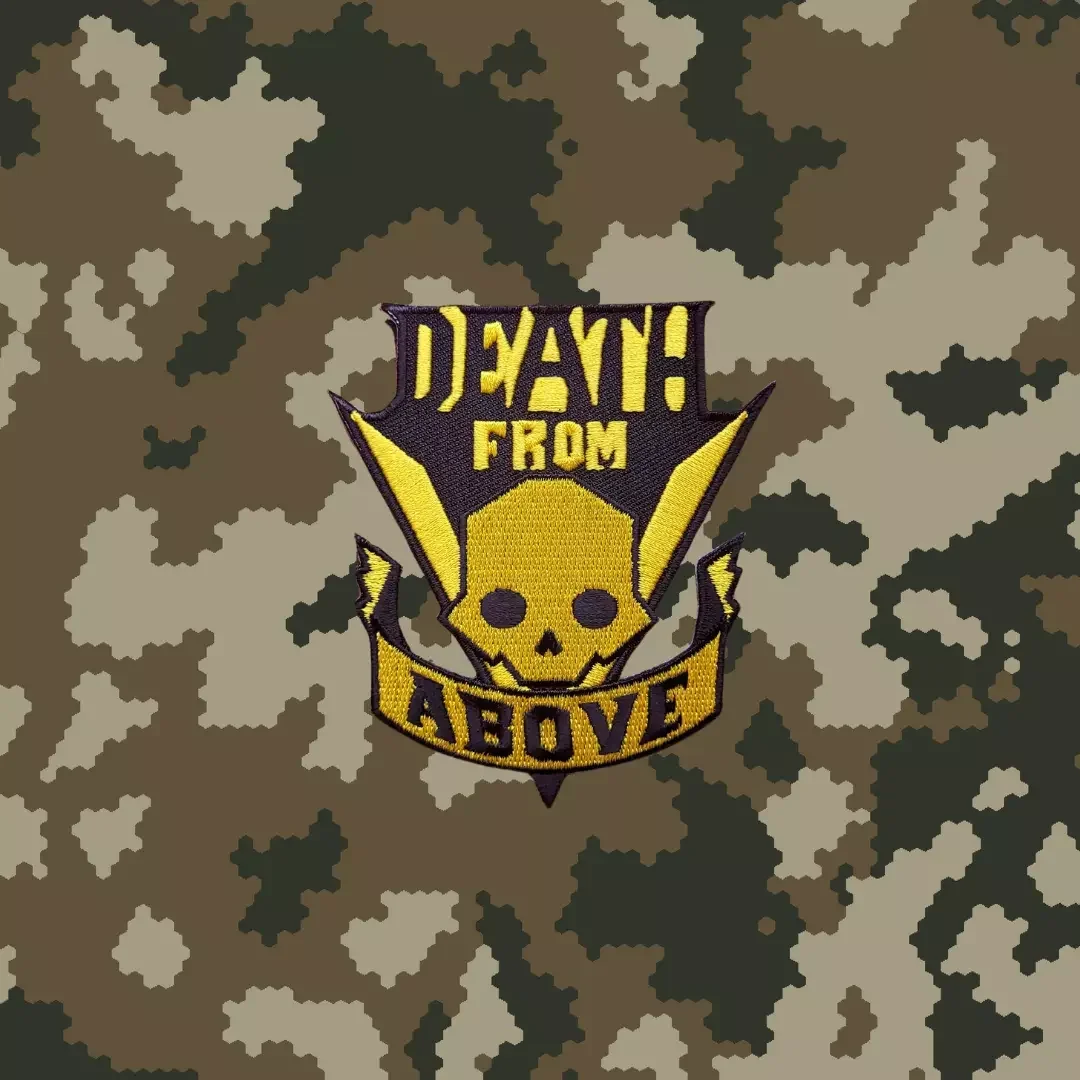 Parche táctico Death from Above Starship Troopers, parche de gancho y bucle, insignia de moral Airsoft de infantería móvil militar, pegatina para mochila - imagen 4