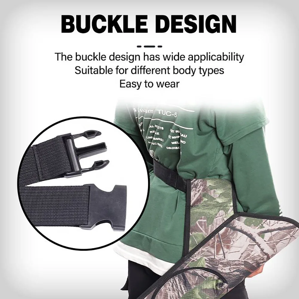 Bolsa de tiro con arco de cintura cruzada de tela Oxford ajustable para caza al aire libre, bolsa de almacenamiento exterior, 50Cm, 15 a 20 flechas - imagen 5