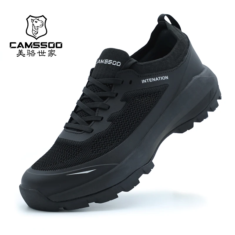 CAMSSOO 2025 zapatos de senderismo para hombre, zapatos de escalada para deportes al aire libre, zapatos de trekking de malla, zapatillas todoterreno para correr, zapatos de viaje al tobillo - imagen 2