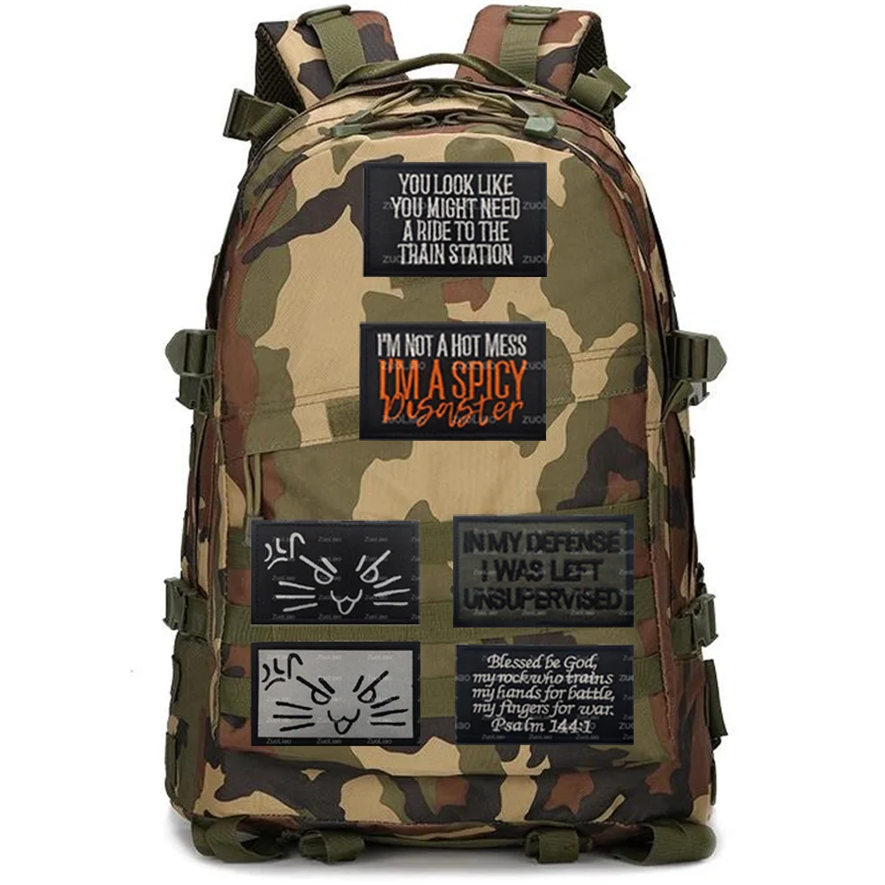 Pegatina reflectante de Graffiti con dibujos de animales, pegatina de bolsa con dibujo de gato, mi madre dice que soy parches especiales para mochila, gran oferta - imagen 3