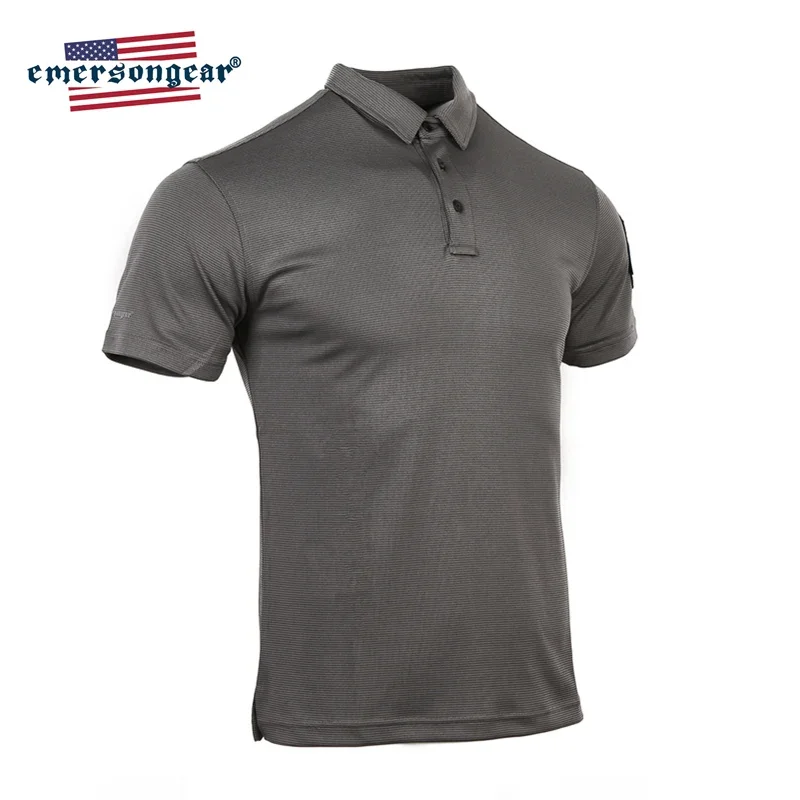 Emersongear etiqueta azul Polo para hombre camiseta táctica de secado rápido al aire libre Casual deportes caza senderismo Tops Camping EMB9428 - imagen 4