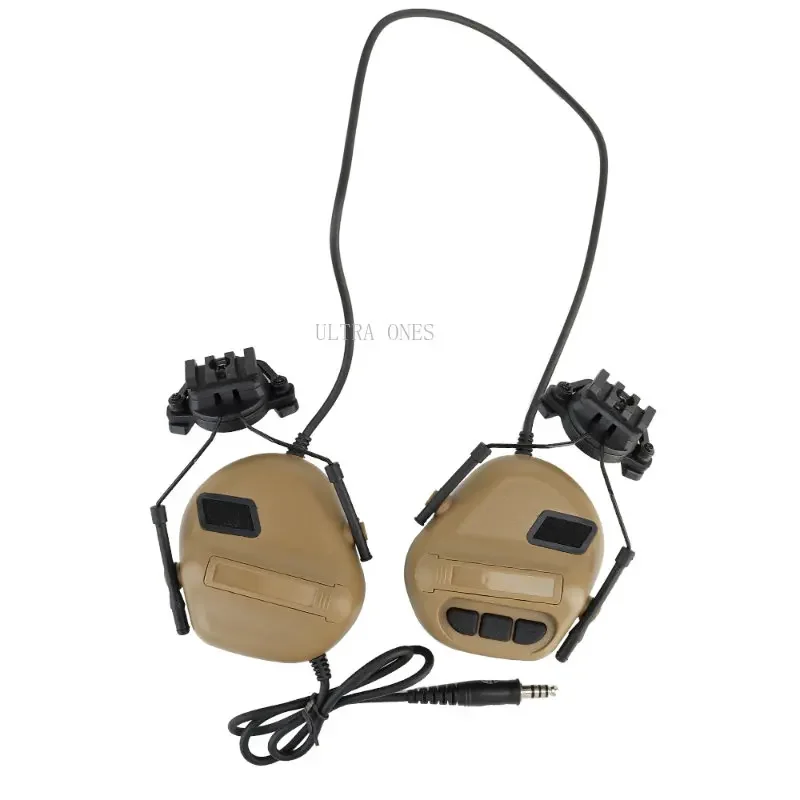 Auriculares tácticos Airsoft Paintball CS juego de guerra comunicación auriculares al aire libre equipo de caza actividades orejeras - imagen 4