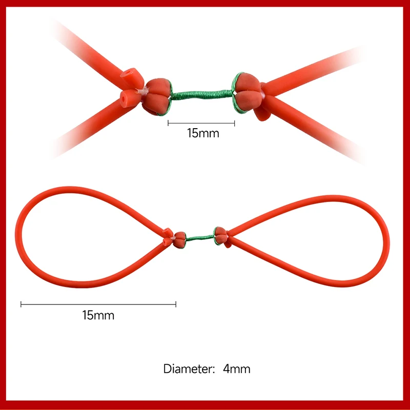 Tirachinas elástico de cuero, banda de goma de látex, potente catapulta de repuesto, tubo de tiro para pesca al aire libre, eslinga elástica - imagen 3