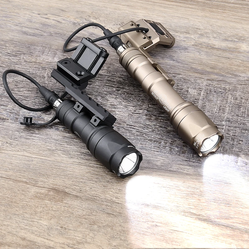 WADSN, interruptor de presión, interruptor de presión de montaje lateral, linterna Surefir M300M600, luz de exploración izquierda/derecha, conjunto de Base de Metal para caza - imagen 4