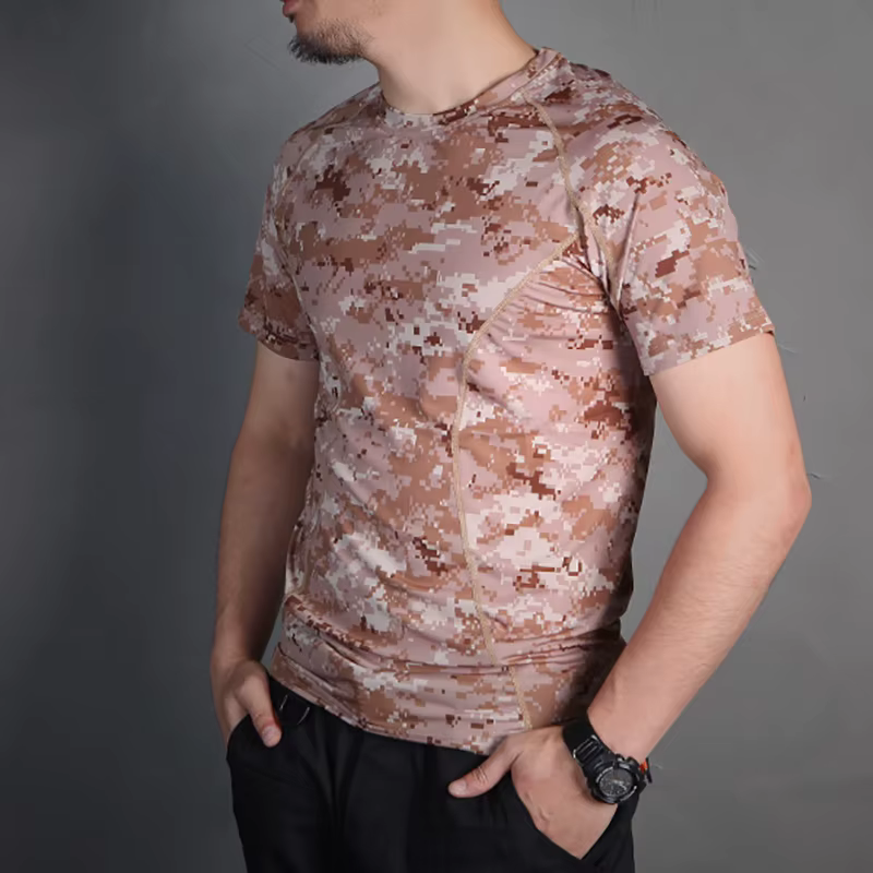 Emersongear, capa Base ajustada de piel táctica, camisetas para correr, pantalones cortos de camuflaje, manga para deportes al aire libre, camiseta que absorbe el sudor EM8605 - imagen 4