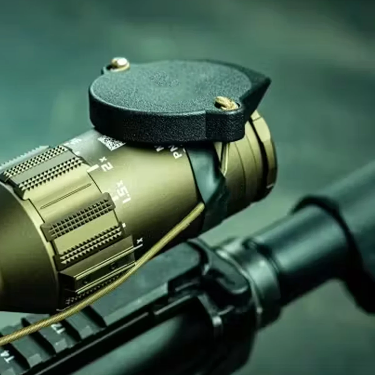 Tapa protectora, cubiertas de lentes ópticas, montaje de mira táctica, mira telescópica, tapa de protección abatible hacia arriba, cubierta antipolvo de ocultar rápido para caza - imagen 2