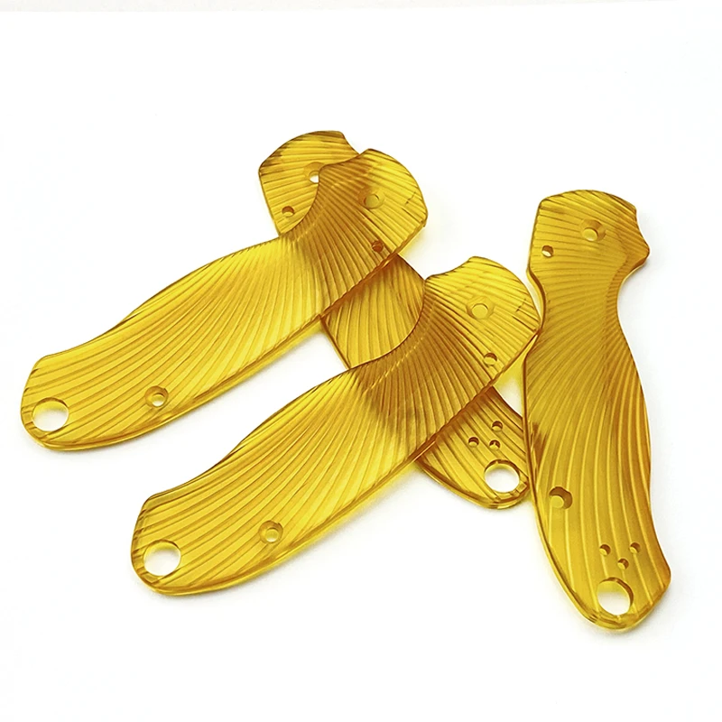 Parches de escamas de mango de cuchillo plegable Ultem PEI para cuchillos originales Para3 C223, Material de parche hecho a medida, accesorios de bricolaje, 1 par - imagen 3