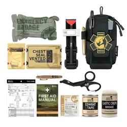 Rhino Rescue EDC Botiquín IFAK bolsa táctica MOLLE torniquetes vendaje