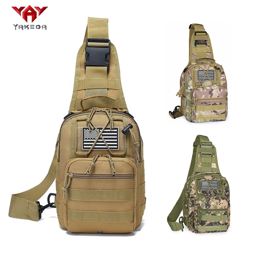 YAKEDA Bolso bandolera multifuncional para exteriores, paquete de pecho de viaje informal, bolso cruzado duradero para uso diario para hombres y mujeres