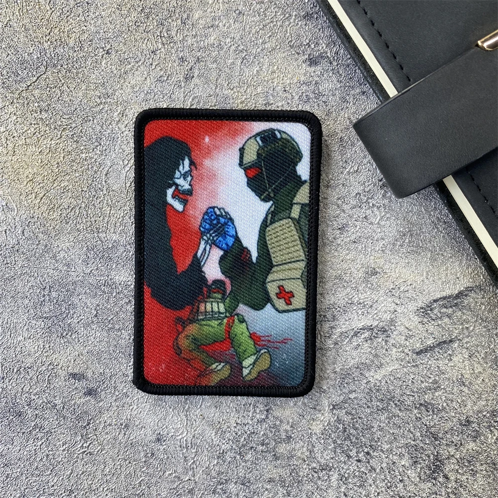 Parches de insignia de moral táctica de "Combate" para ropa, insignia militar de soldado médico, gancho y lazo, brazalete, mochila, sombrero, accesorios, pegatina - imagen 3