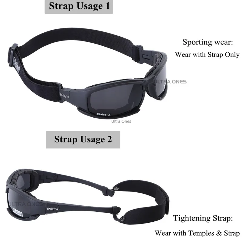 Gafas polarizadas tácticas para ciclismo, gafas de sol Anti-UV para pesca, deportes al aire libre, protección para entrenamiento de tiro - imagen 4