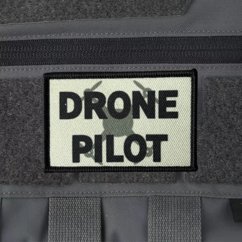 Parche de piloto de Dron, insignia de moral táctica, brazalete con estampado, parches militares con gancho y bucle, pegatinas para mochila en ropa - imagen 3