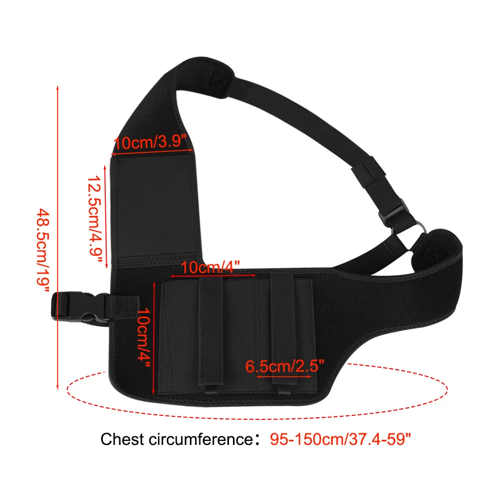 Funda de hombro Universal mejorada para pistola de transporte oculto, soporte para pistola Glock, bolsa para revista, bolsillo para teléfono, caza al aire libre - imagen 5