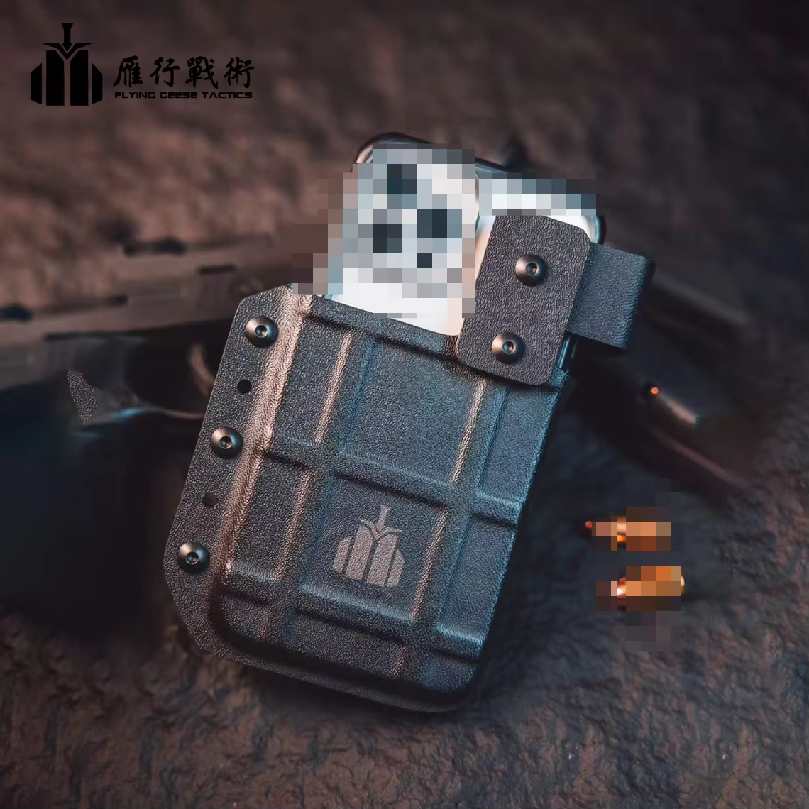 Funda táctica Kydex para móvil – Liberación rápida cinturón - imagen 3