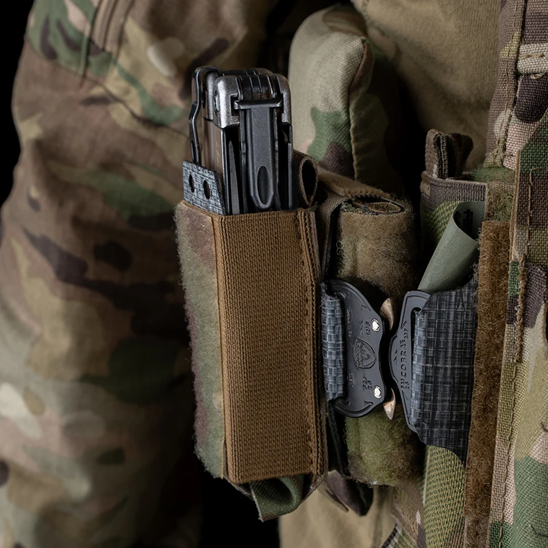 Panel de faja ajustable de una sola fila, Panel de faja de montaje MOLLE con sujetador mágico para cinturón, accesorios de caza - imagen 3