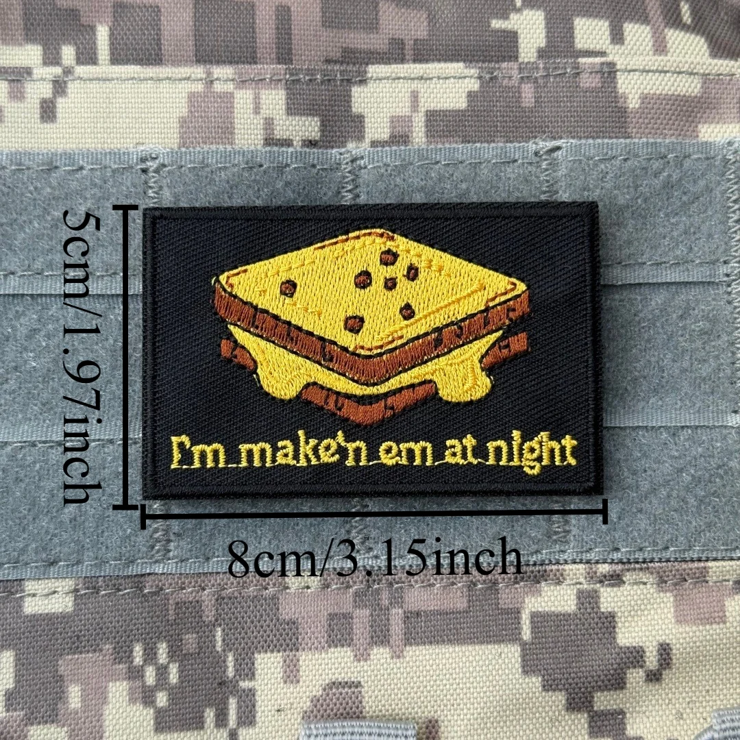 Parche de mapache, insignia de moral divertida, parche militar táctico bordado, parches de gancho y bucle, mochila, pegatina con apliques personalizados - imagen 4