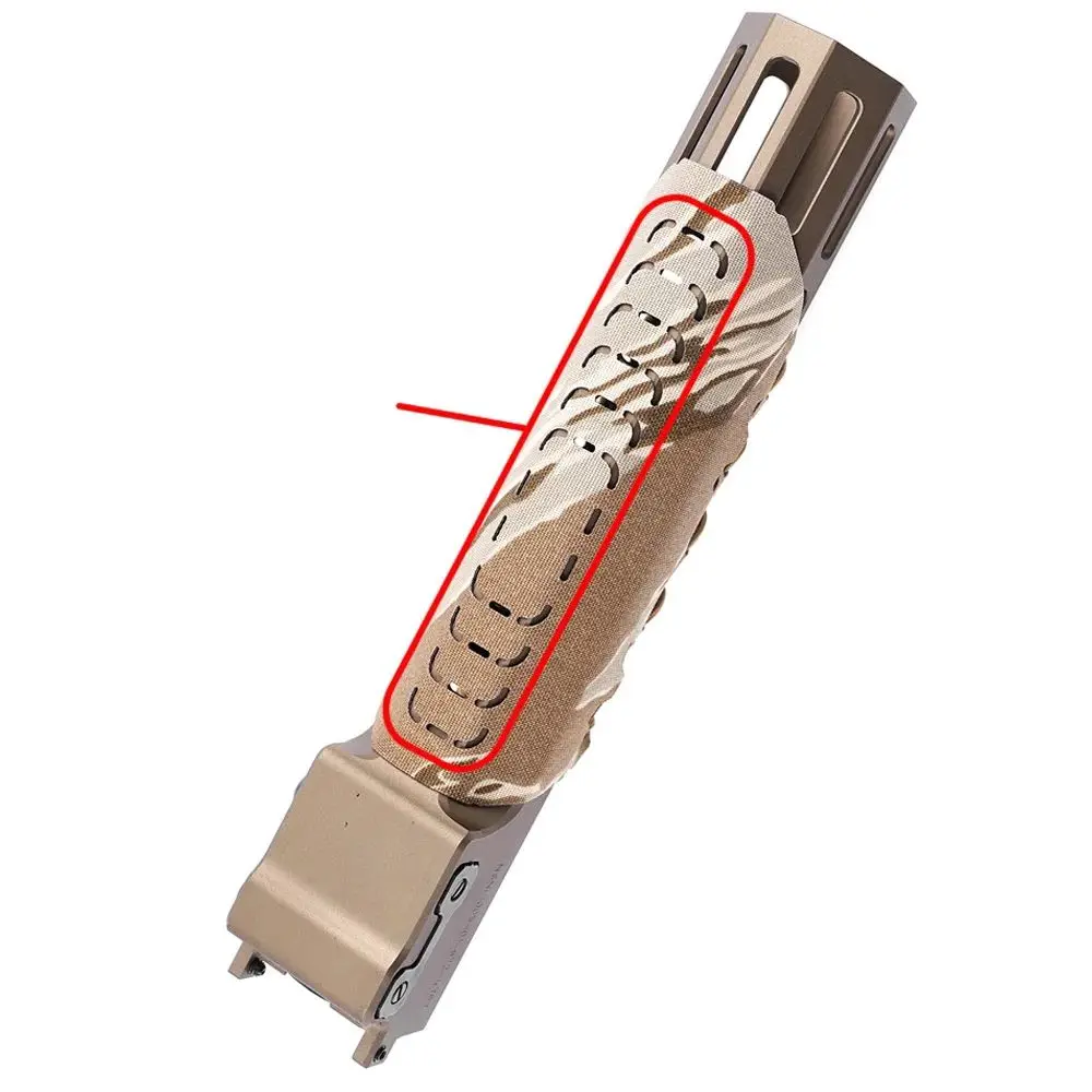 Protección sin rieles para caza al aire libre, envoltura de madera, protección de cuero decorativa, protección de manos antiarañazos, cubierta de sellado - imagen 3