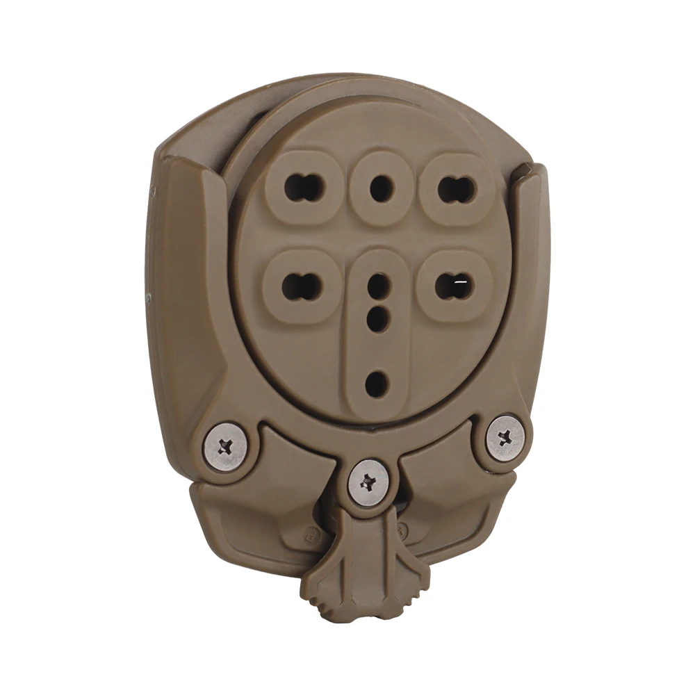 Hebilla de nailon de liberación rápida, Base giratoria de 360 grados, accesorios para cinturón táctico de caza, montaje en ángulo ajustable - imagen 3