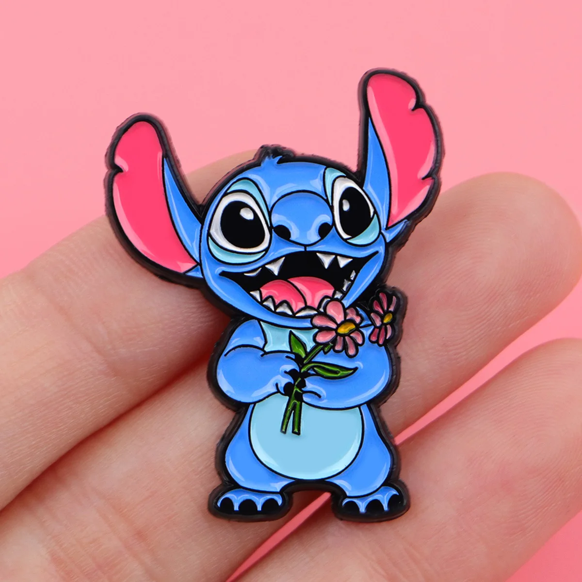 3 unids/set lindo monstruo esmalte Pins dibujos animados Anime broches Metal solapa Pin insignia mochila accesorios joyería regalos para niños - imagen 3