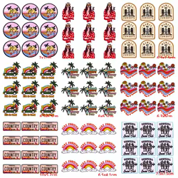 Parches bordados para decoración de ropa, parche para planchar en la ropa, para acampar al aire libre, venta al por mayor, 10 unidades por lote